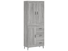  Skříň highboard šedá sonoma 69,5 x 34 x 180 cm kompozitní dřevo