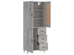  Skříň highboard šedá sonoma 69,5 x 34 x 180 cm kompozitní dřevo