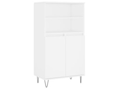  Skříň highboard bílá 60 x 36 x 110 cm kompozitní dřevo