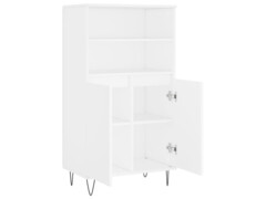  Skříň highboard bílá 60 x 36 x 110 cm kompozitní dřevo