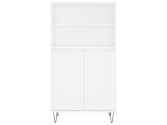  Skříň highboard bílá 60 x 36 x 110 cm kompozitní dřevo