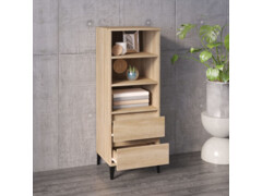  Skříň highboard dub sonoma 40 x 36 x 110 cm kompozitní dřevo