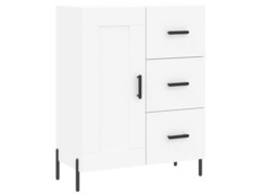  Skříň highboard bílá 69,5 x 34 x 180 cm kompozitní dřevo