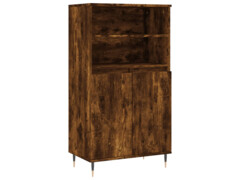  Skříň highboard kouřový dub 60 x 36 x 110 cm kompozitní dřevo