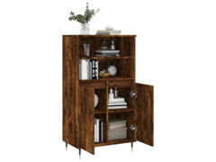  Skříň highboard kouřový dub 60 x 36 x 110 cm kompozitní dřevo