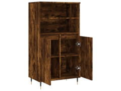  Skříň highboard kouřový dub 60 x 36 x 110 cm kompozitní dřevo