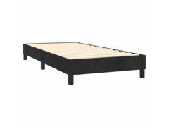  Box spring postel s matrací černá 90x190 cm samet