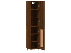  Skříň highboard hnědý dub 34,5 x 34 x 180 cm kompozitní dřevo