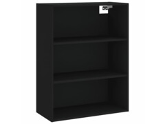  Skříň highboard černá 69,5 x 34 x 180 cm kompozitní dřevo