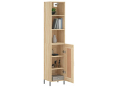  Skříň highboard dub sonoma 34,5 x 34 x 180 cm kompozitní dřevo