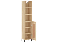  Skříň highboard dub sonoma 34,5 x 34 x 180 cm kompozitní dřevo