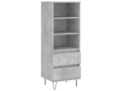  Skříň highboard betonově šedá 40 x 36 x 110 cm kompozitní dřevo