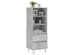  Skříň highboard betonově šedá 40 x 36 x 110 cm kompozitní dřevo