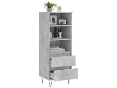  Skříň highboard betonově šedá 40 x 36 x 110 cm kompozitní dřevo