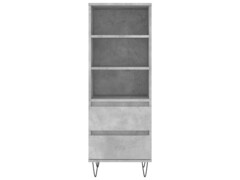  Skříň highboard betonově šedá 40 x 36 x 110 cm kompozitní dřevo