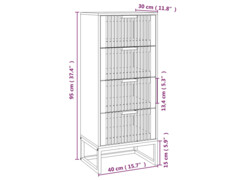  Komoda 40 x 30 x 95 cm kompozitní dřevo