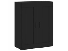  Skříň highboard černá 69,5 x 34 x 180 cm kompozitní dřevo