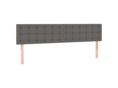  Box spring postel s matrací šedá 180x200 cm umělá kůže