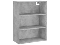  Skříň highboard betonově šedá 69,5x34x180 cm kompozitní dřevo