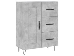  Skříň highboard betonově šedá 69,5x34x180 cm kompozitní dřevo