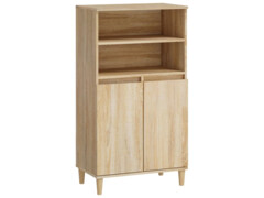  Skříň highboard dub sonoma 60 x 36 x 110 cm kompozitní dřevo