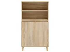  Skříň highboard dub sonoma 60 x 36 x 110 cm kompozitní dřevo