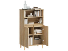  Skříň highboard dub sonoma 60 x 36 x 110 cm kompozitní dřevo