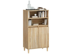  Skříň highboard dub sonoma 60 x 36 x 110 cm kompozitní dřevo