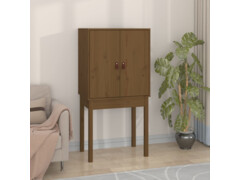  Skříň highboard medově hnědá 60x40x120 cm masivní borovice