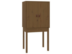  Skříň highboard medově hnědá 60x40x120 cm masivní borovice