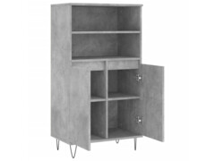  Skříň highboard betonově šedá 60 x 36 x 110 cm kompozitní dřevo