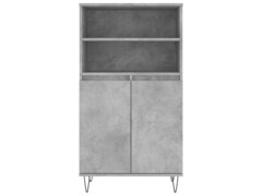  Skříň highboard betonově šedá 60 x 36 x 110 cm kompozitní dřevo