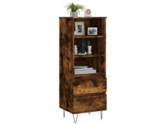  Skříň highboard kouřový dub 40 x 36 x 110 cm kompozitní dřevo