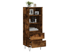  Skříň highboard kouřový dub 40 x 36 x 110 cm kompozitní dřevo