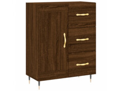  Skříň highboard hnědý dub 69,5 x 34 x 180 cm kompozitní dřevo