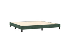  Box spring postel s matrací tmavě zelená 200x200 cm samet