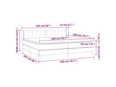  Box spring postel s matrací tmavě zelená 200x200 cm samet