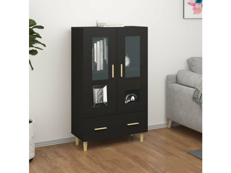  Highboard černý 70 x 31 x 115 cm kompozitní dřevo