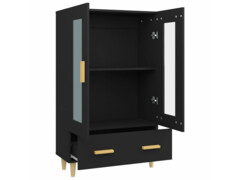  Highboard černý 70 x 31 x 115 cm kompozitní dřevo