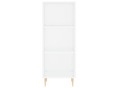  Skříň highboard bílá s vysokým leskem 34,5x32,5x180 cm kompozit