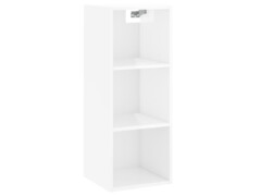  Skříň highboard bílá s vysokým leskem 34,5x32,5x180 cm kompozit