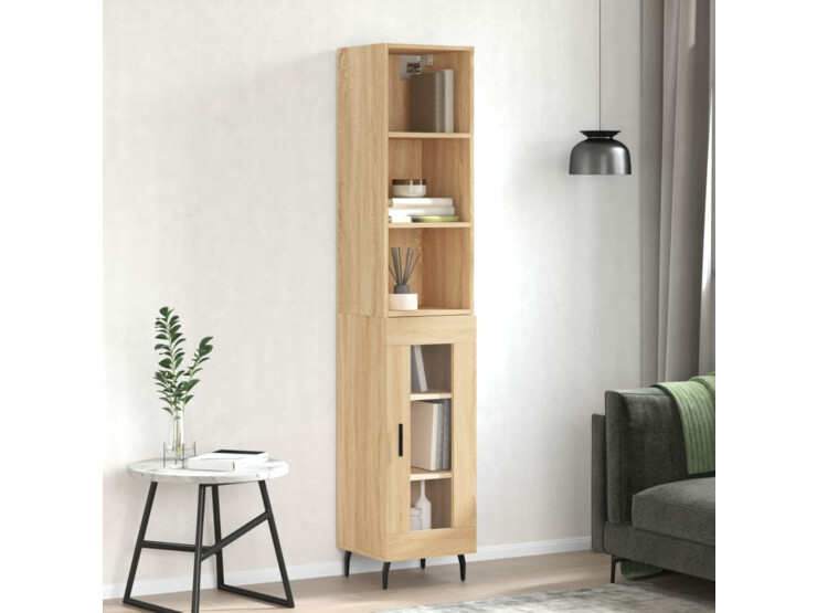  Skříň highboard dub sonoma 34,5 x 34 x 180 cm kompozitní dřevo