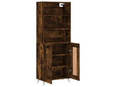  Skříň highboard kouřový dub 69,5 x 34 x 180 cm kompozitní dřevo