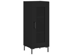  Skříň highboard černá 34,5 x 34 x 180 cm kompozitní dřevo