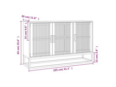  Příborník 105 x 30 x 65 cm kompozitní dřevo