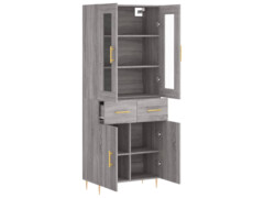  Skříň highboard šedá sonoma 69,5 x 34 x 180 cm kompozitní dřevo