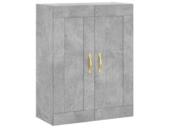  Skříň highboard betonově šedá 69,5x34x180 cm kompozitní dřevo